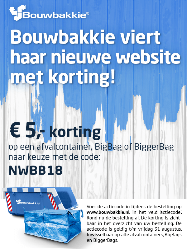 Bouwbakkie's vernieuwde website 2018